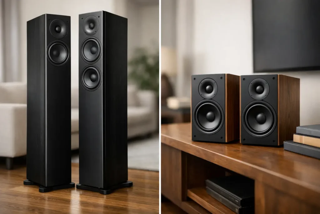 Floorstanding vs Bookshelf Speakers