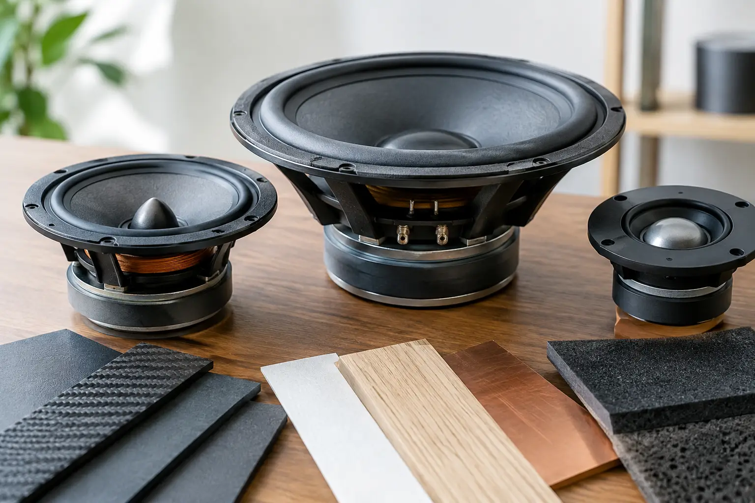Speaker Driver Materials Comparison for Real Music